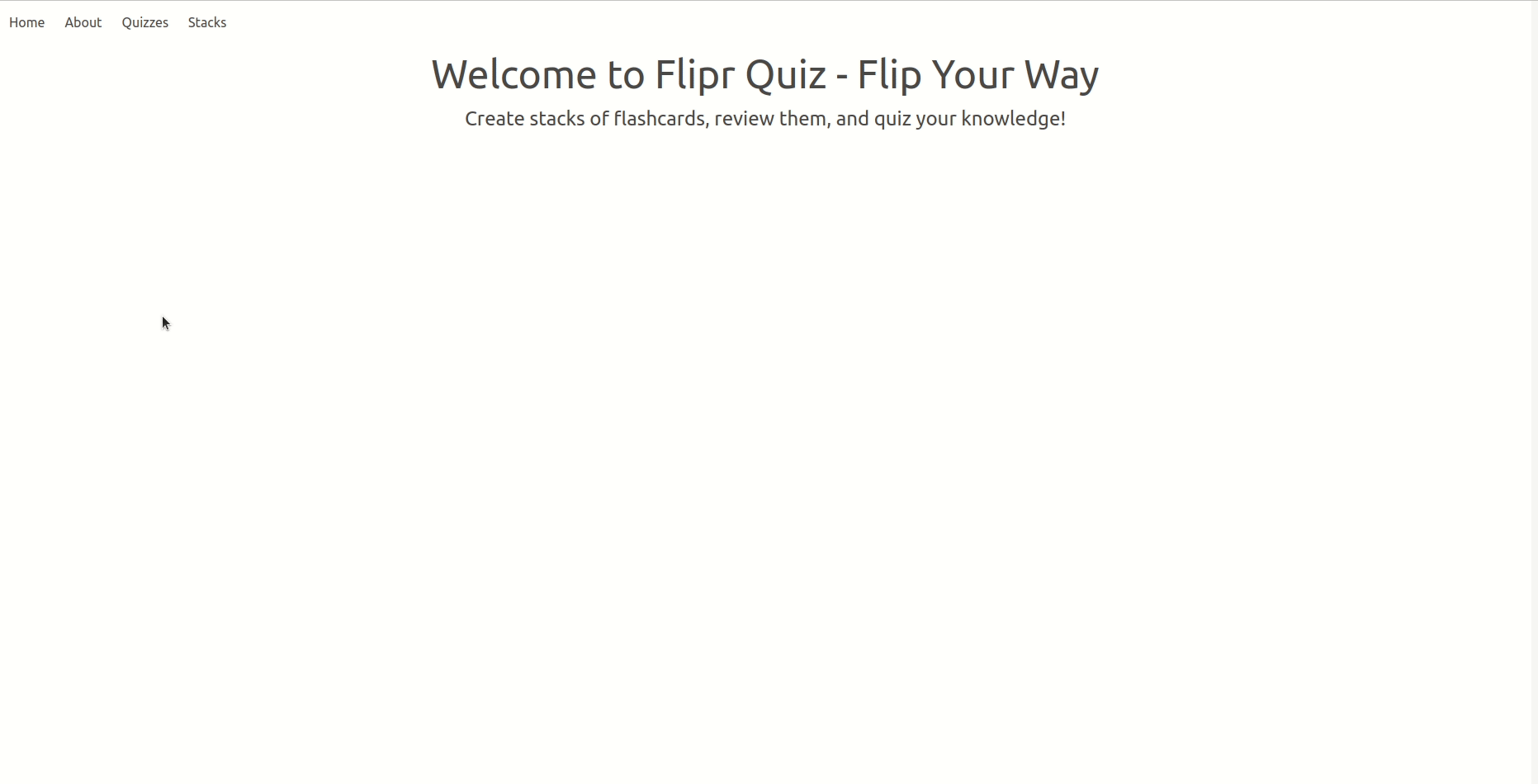 flipr quiz in action