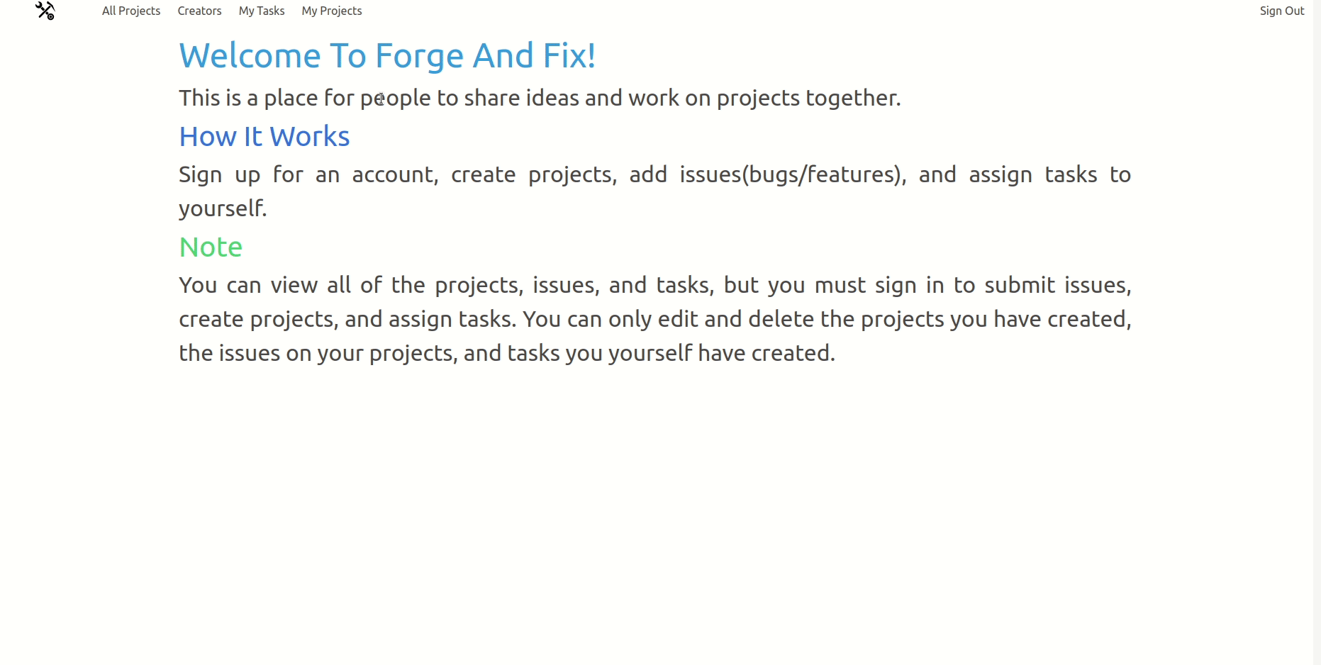 forge and fix in action